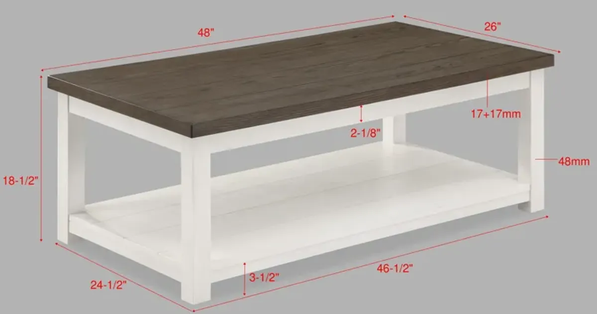 Dakota - Coffee Table With Casters