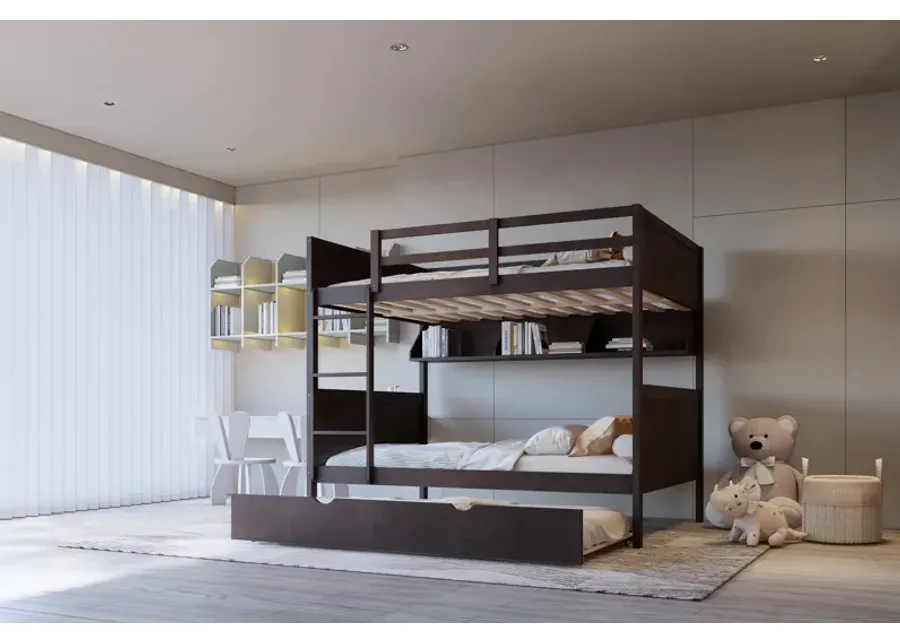 Full over Full bunk bed with trundle