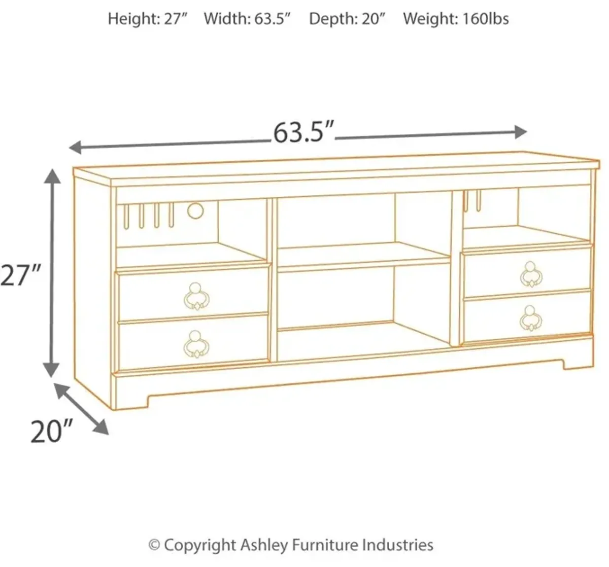 Willowton - Entertainment Center With Fireplace Option