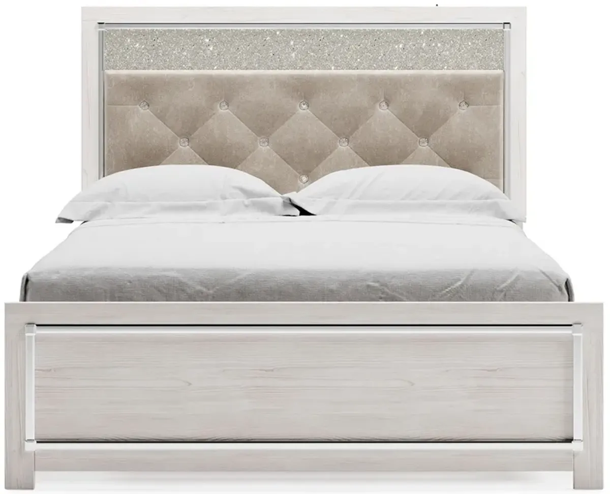 Altyra - White - Queen Panel Bed With Roll Slats