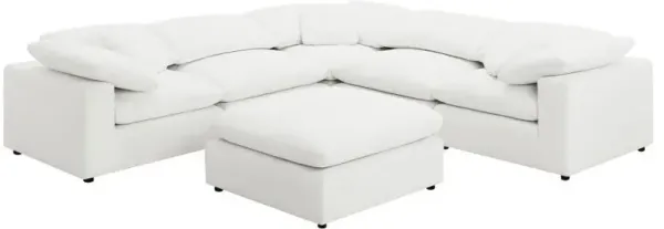 Raleigh - 6-Piece Boucle Upholstered Modular Sectional - Ivory