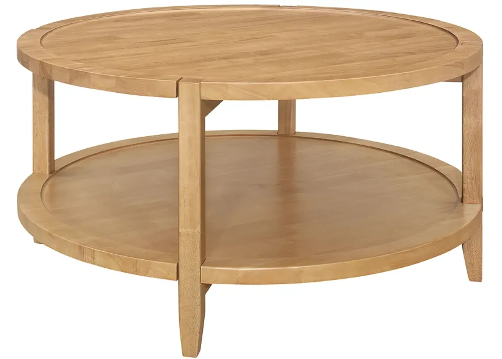 Camillo - Round Solid Wood Coffee Table - Maple