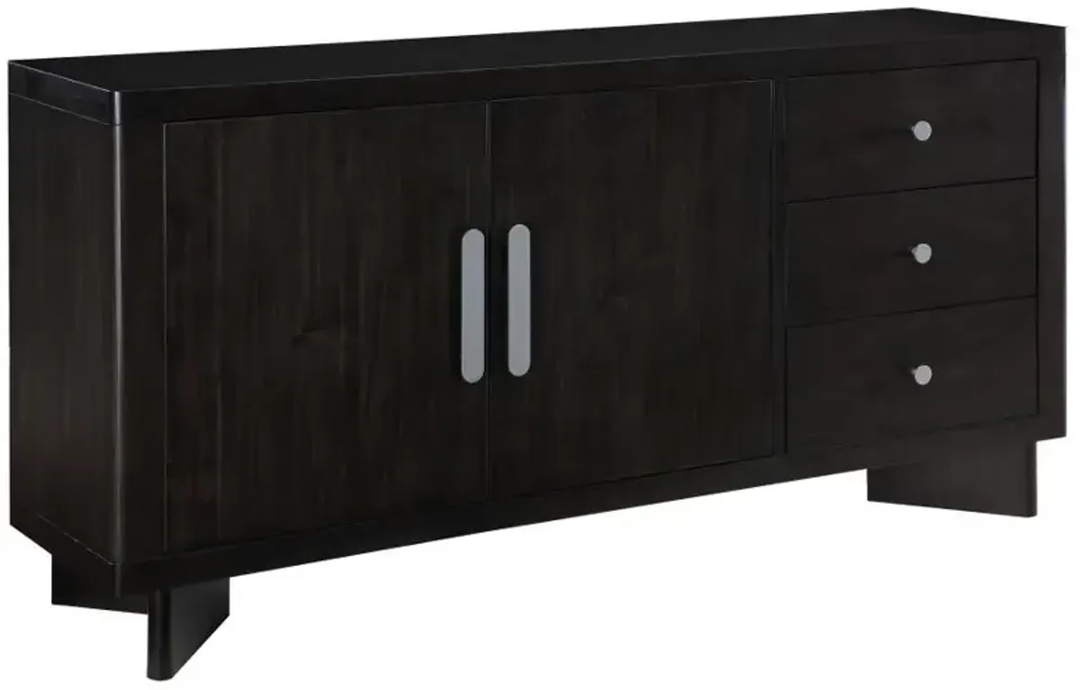 Hathaway - 3-Drawer Sideboard Buffet Cabinet - Acacia Brown