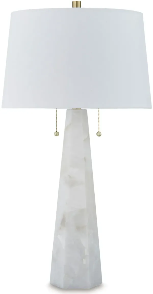 Laurellen - Alabaster Table Lamp - White
