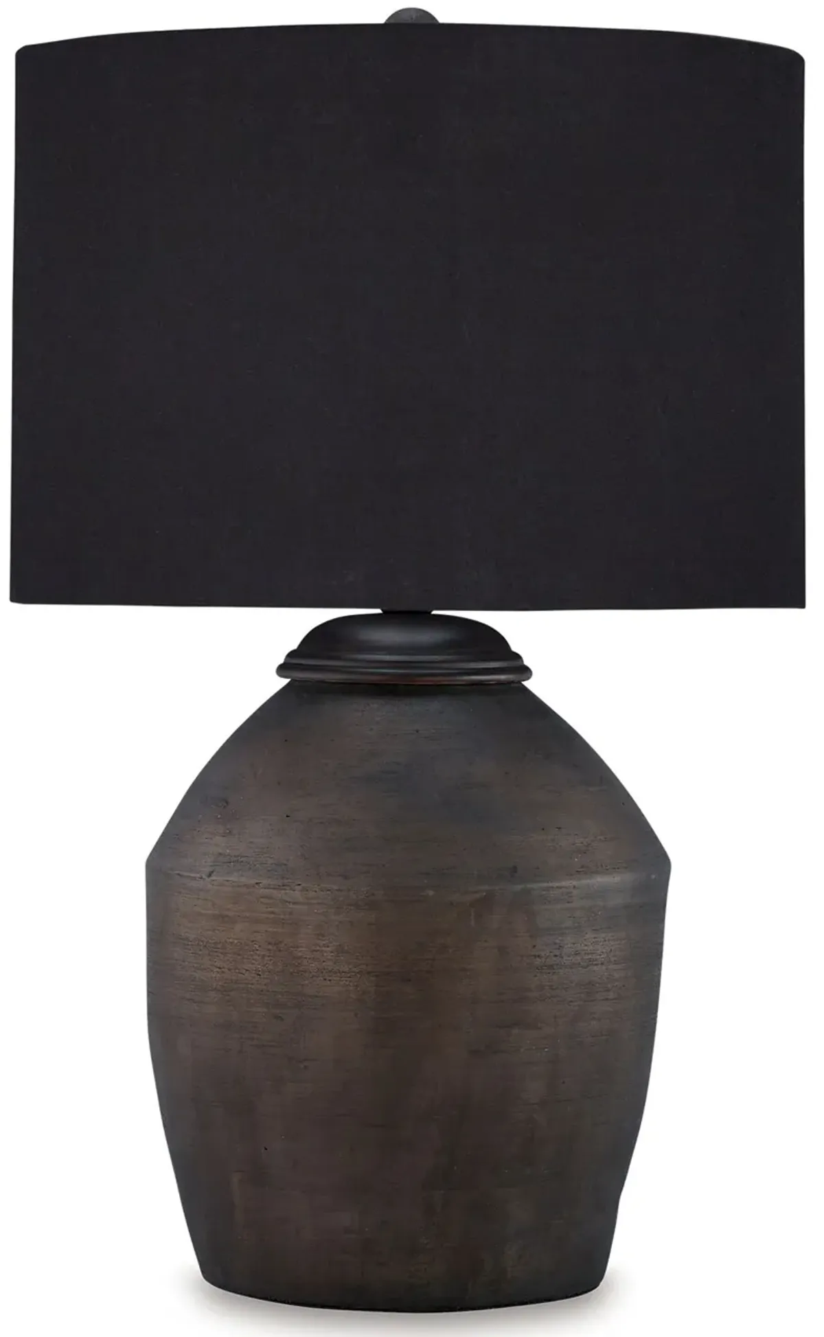 Naareman - Terracotta Table Lamp - Metallic Black