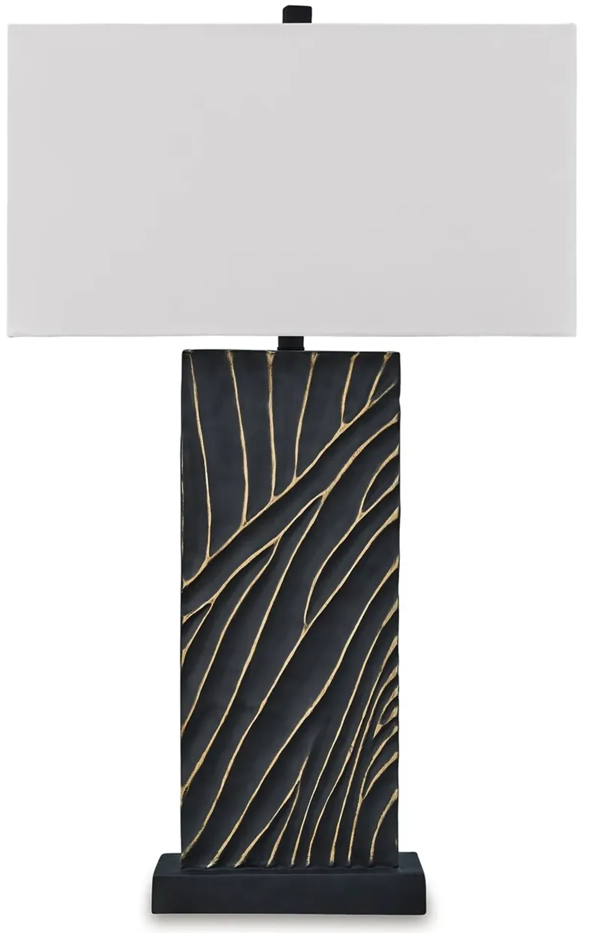 Bartlen - Black / Gold Finish - Poly Table Lamp