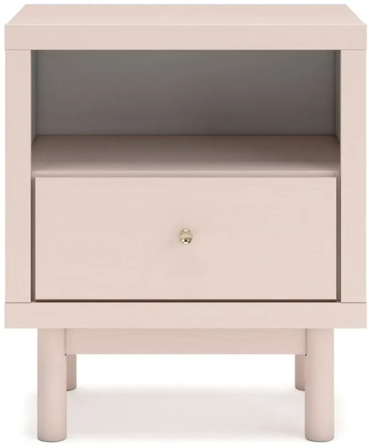 Wistenpine - Blush - One Drawer Night Stand