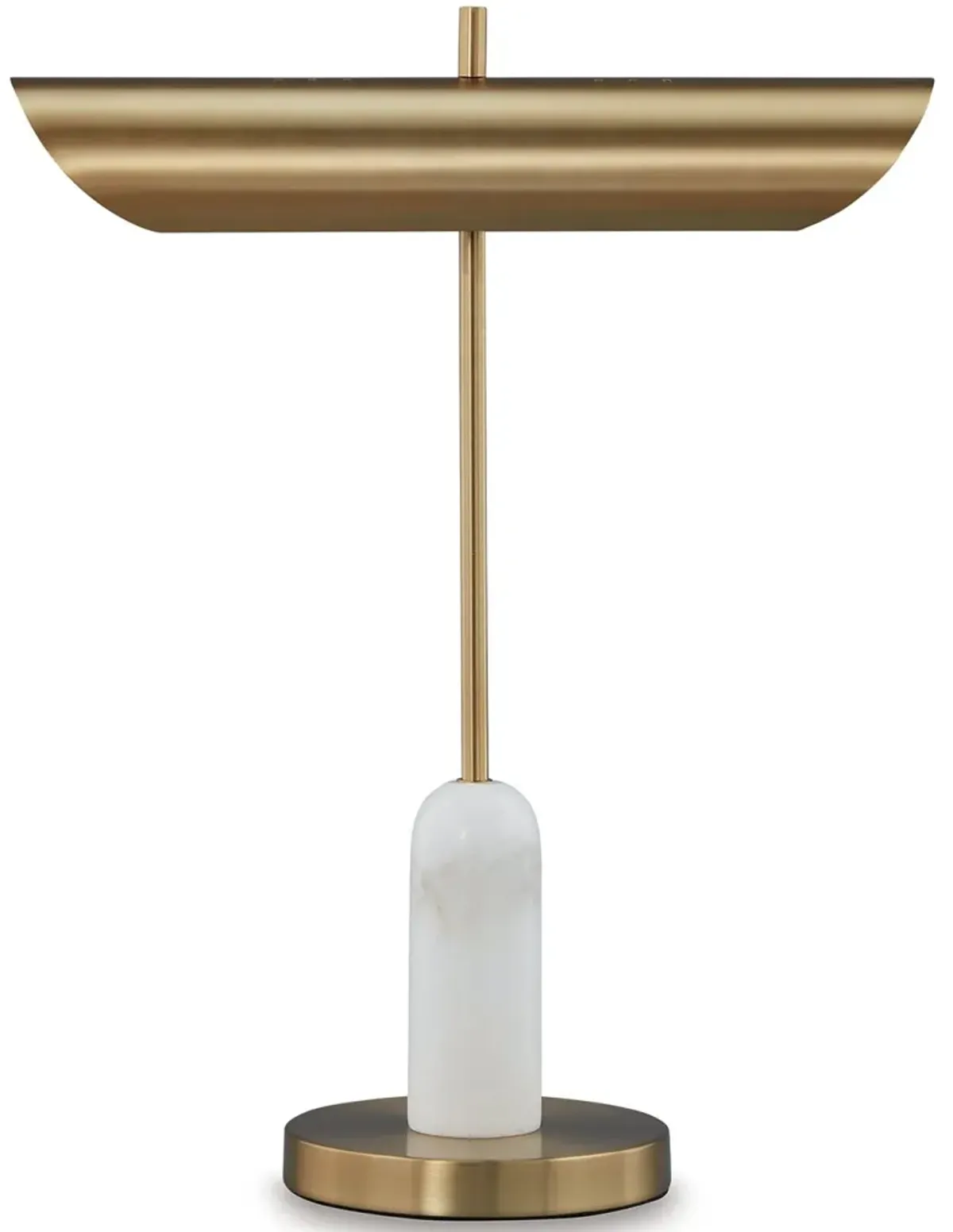 Rowleigh - Gold Finish / White - Marble Desk Lamp