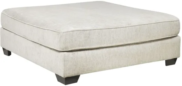 Rawcliffe - Oversized Accent Ottoman - Parchment