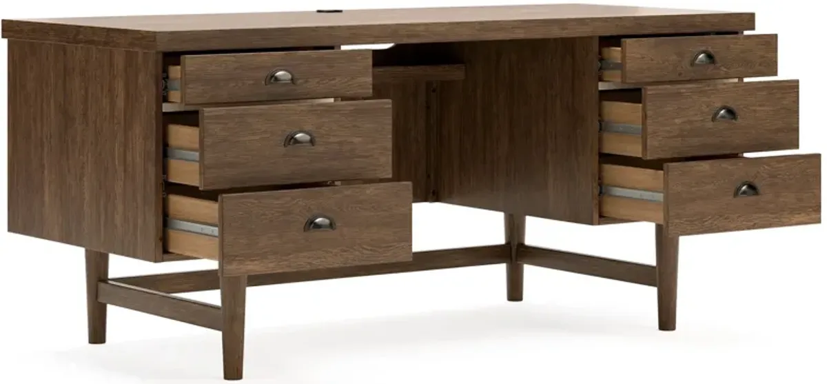 Austanny - Warm Brown - Home Office Desk