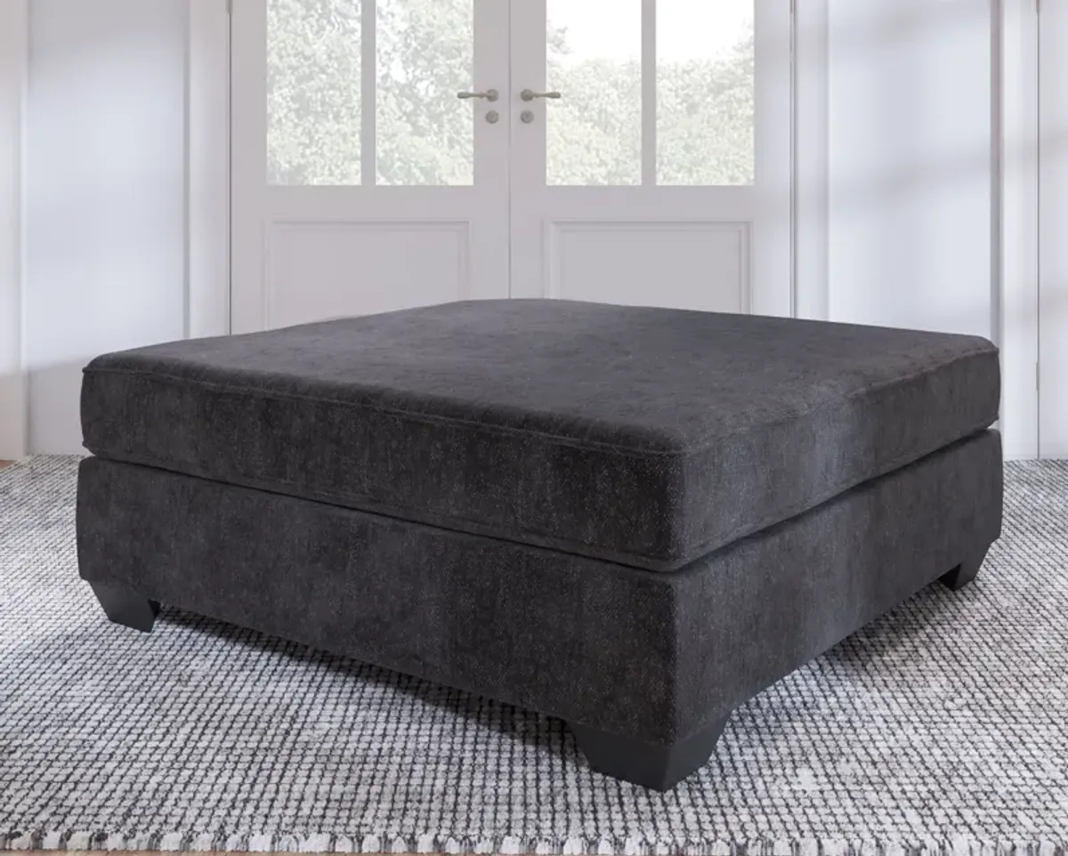 Lavernett - Charcoal - Oversized Accent Ottoman