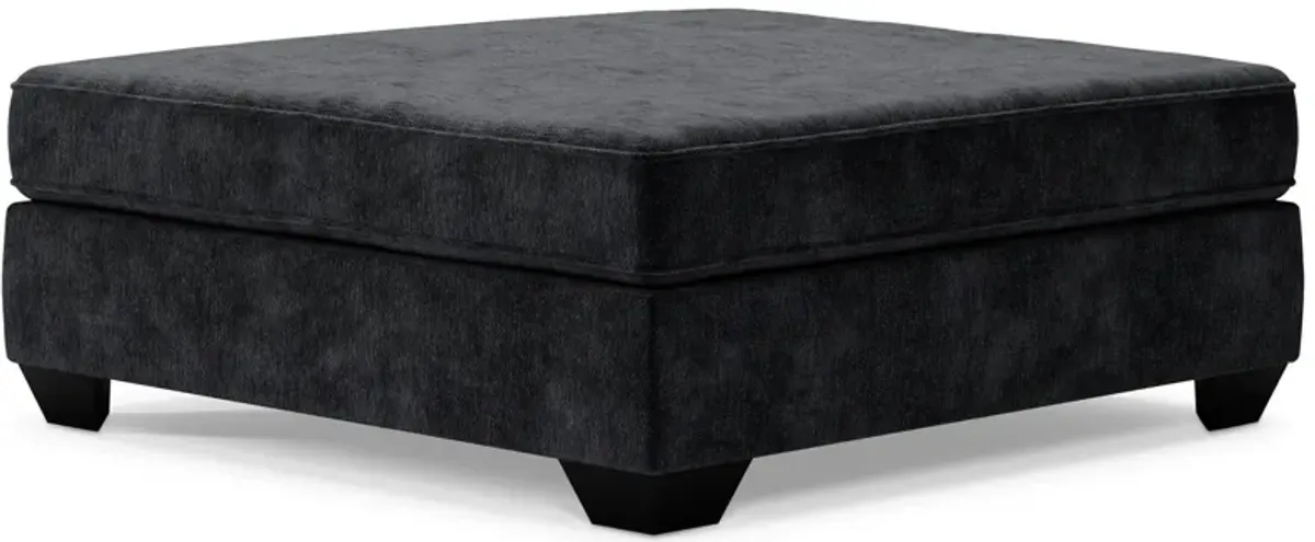 Lavernett - Oversized Accent Ottoman - Charcoal