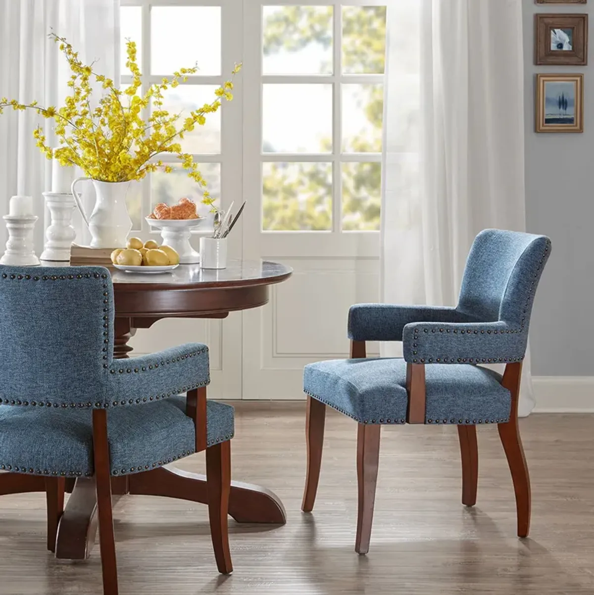 Dawson - Arm Dining Chair - Blue