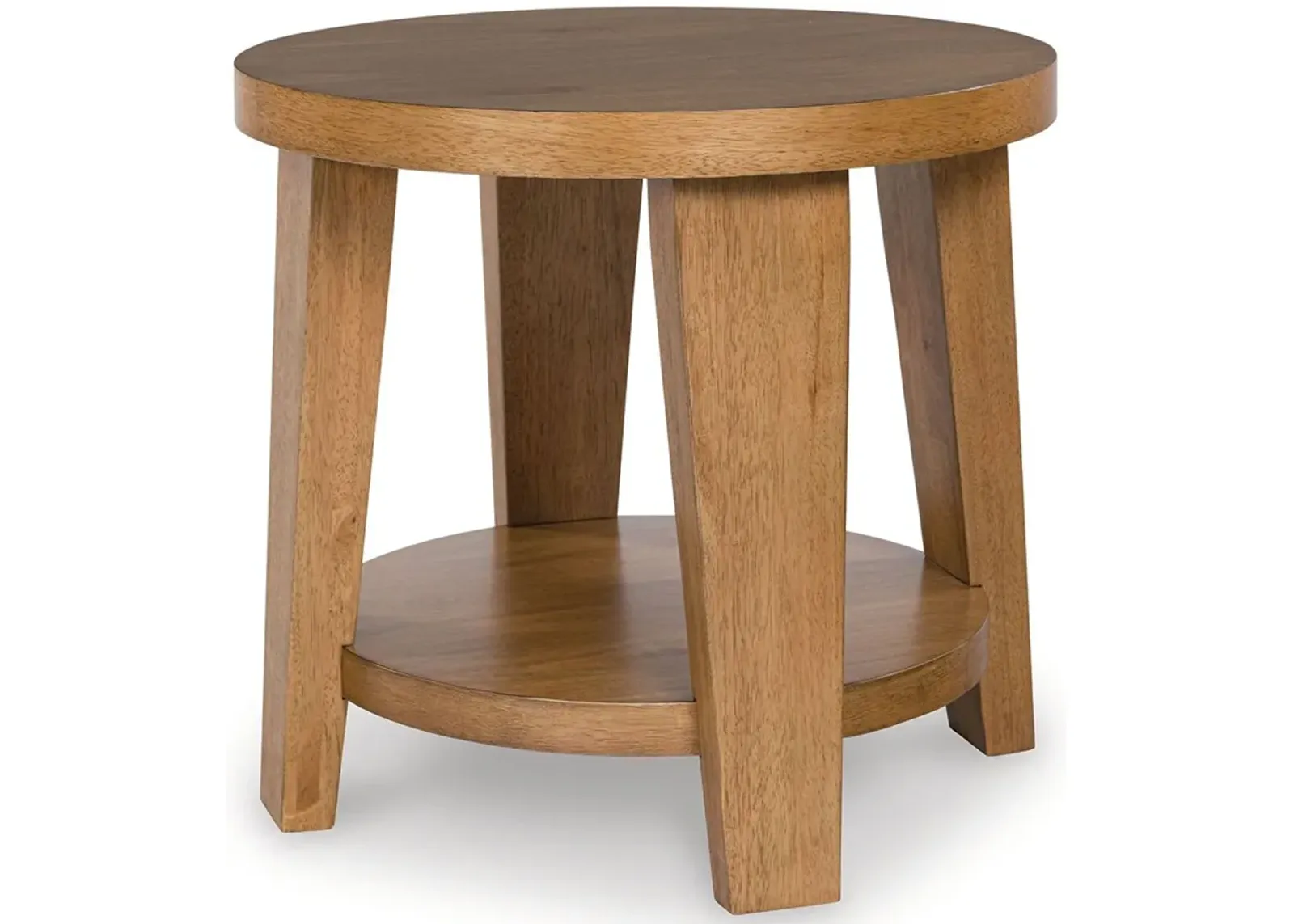 Kristiland - Light Brown - Round End Table