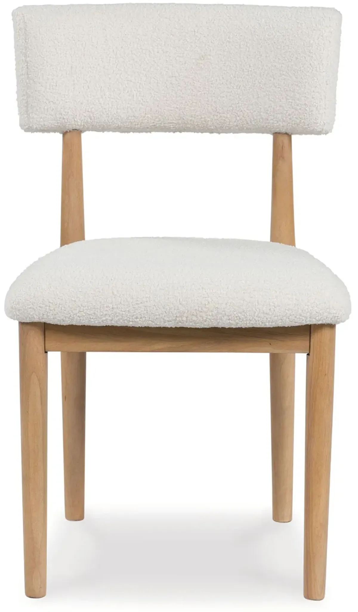 Sawdyn - White / Light Brown - Dining Upholstered Side Chair (Set of 2)