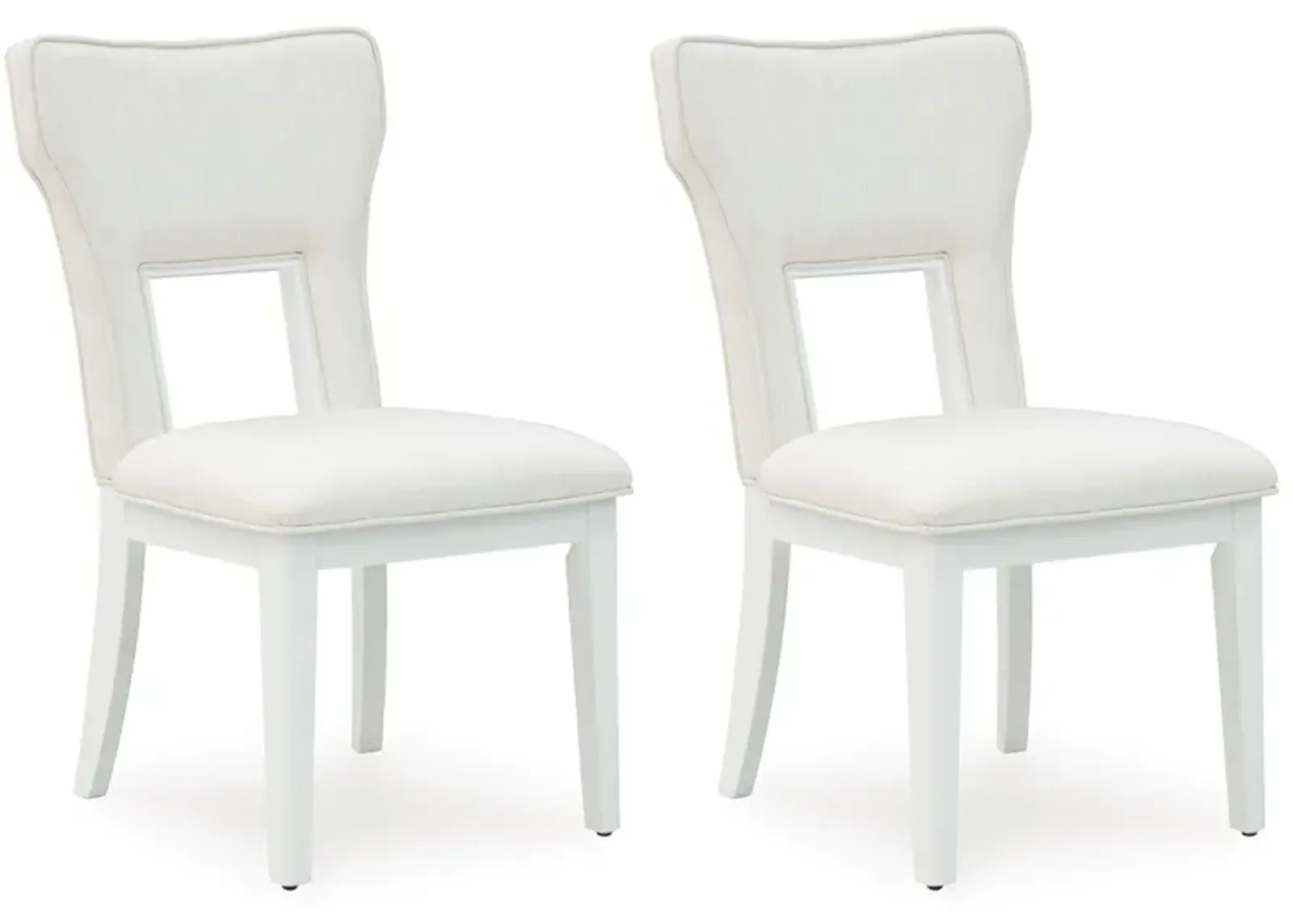 Chalanna - White - Dining Upholstered Side Chair (Set of 2)