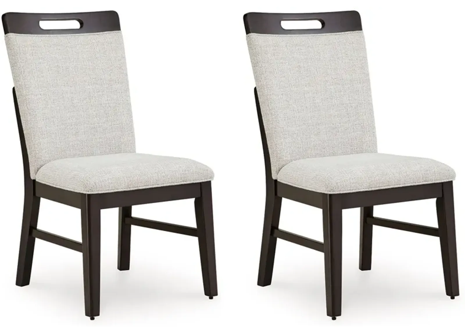 Neymorton - Light Gray / Brown - Dining Upholstered Side Chair (Set of 2)