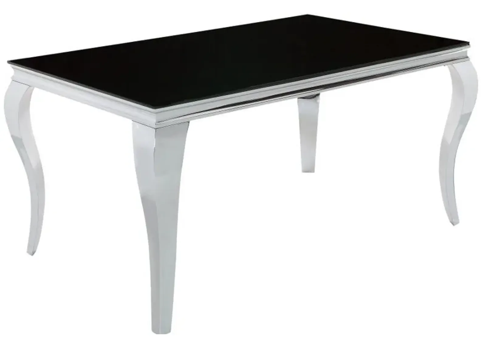 Carone - Rectangular Glass Top Dining Table