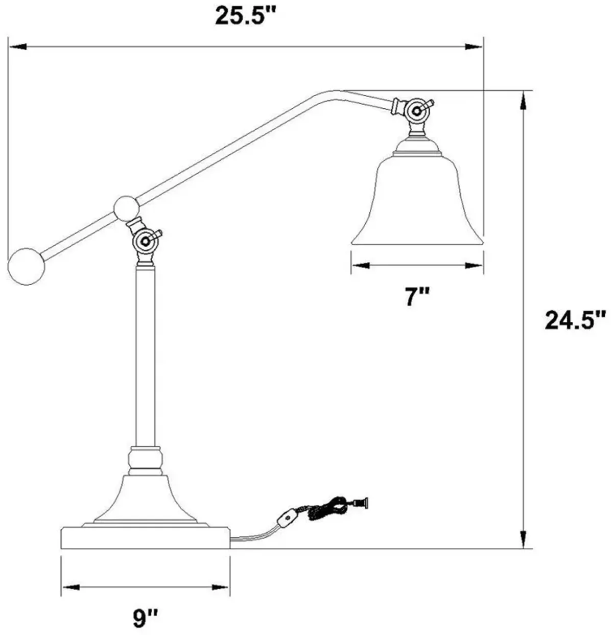 Eduardo - Bell Shade Lamp