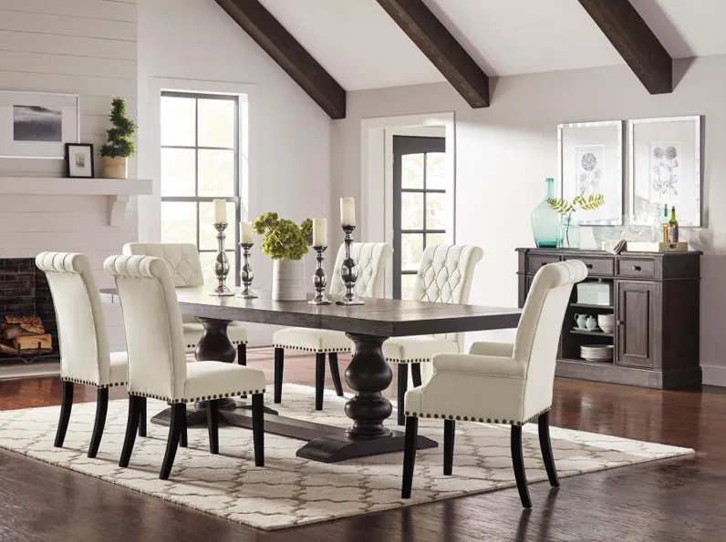 Phelps - Rectangular Trestle Dining Set