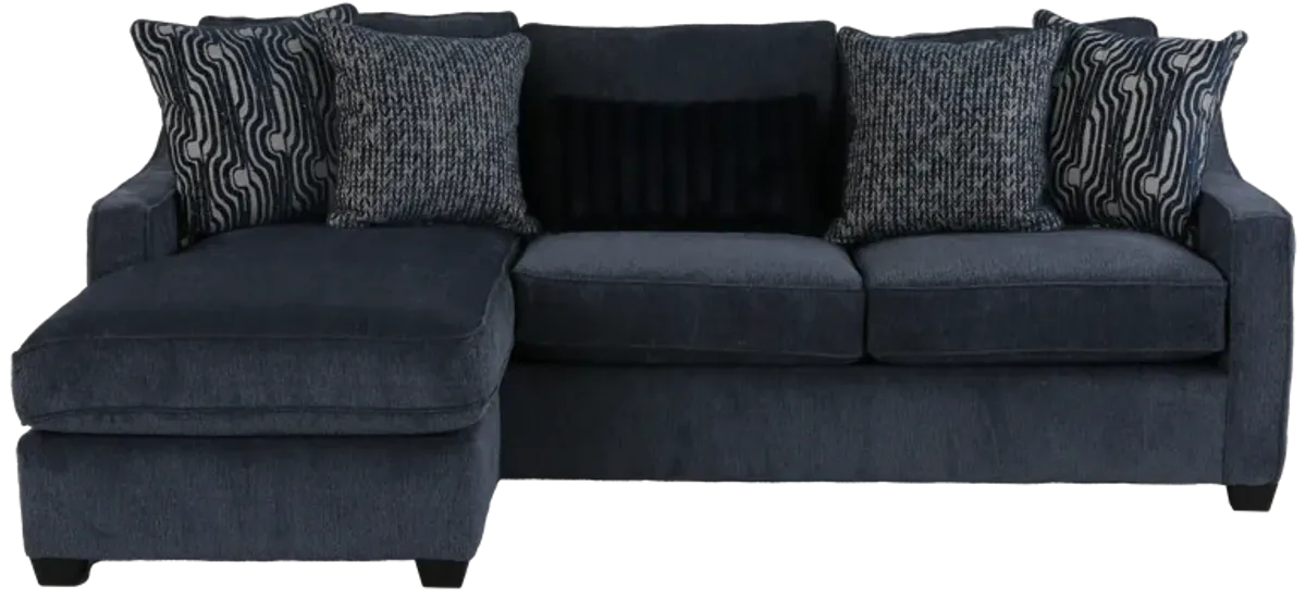 Left Arm Facing Chaise Sofa- Bowmore Navy