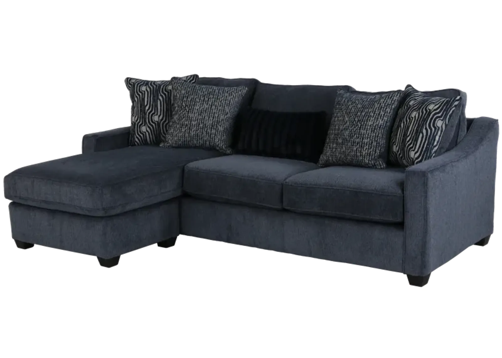 Left Arm Facing Chaise Sofa- Bowmore Navy