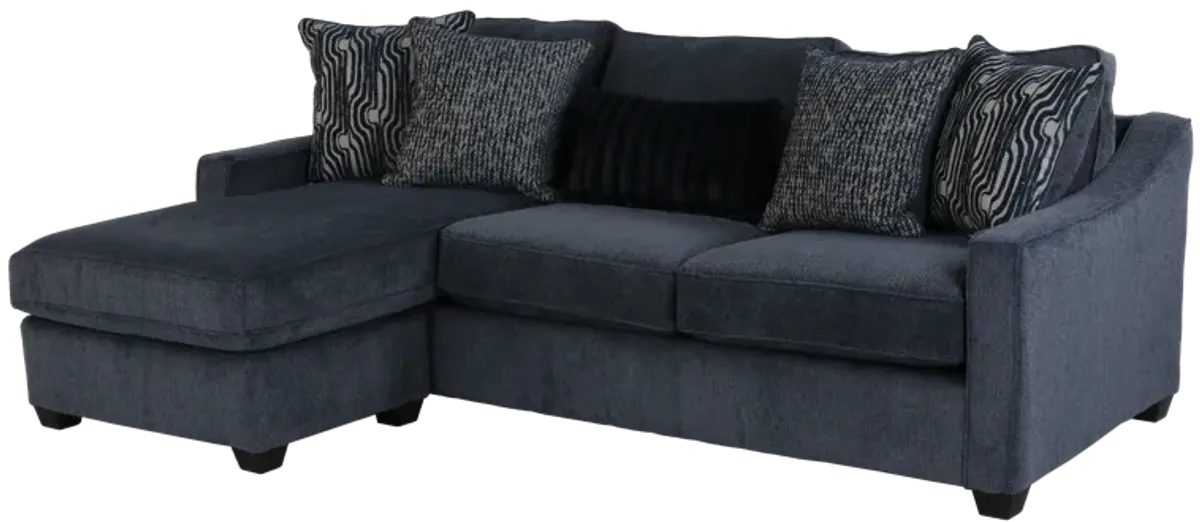 Left Arm Facing Chaise Sofa- Bowmore Navy