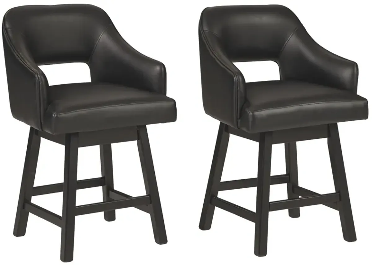 Tallenger - Upholstered Swivel Barstool (Set of 2)