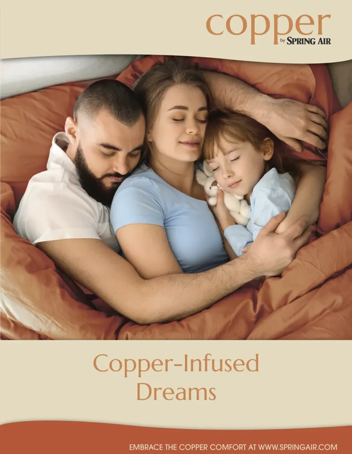 Bingham Hybrid Smooth Top Medium Mattress - Copper