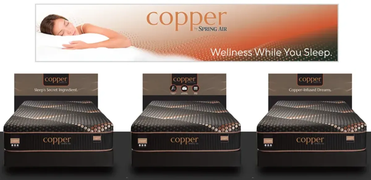 Bingham Hybrid Smooth Top Medium Mattress - Copper