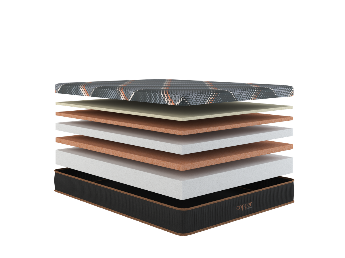 Safford Memory Foam Medium Mattress - Copper