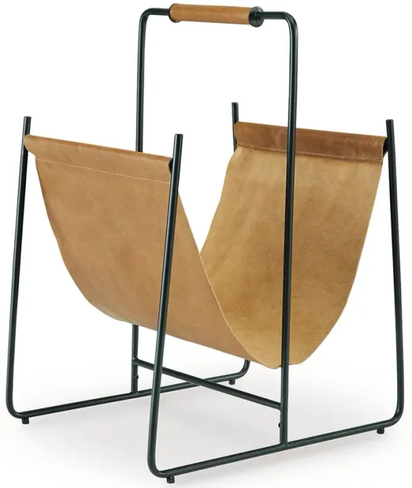 Faronworth - Magazine Rack - Brown / Black