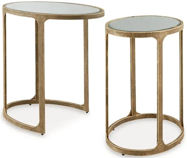 Irmaleigh - Accent Table Set (Set of 2) - Antique Black
