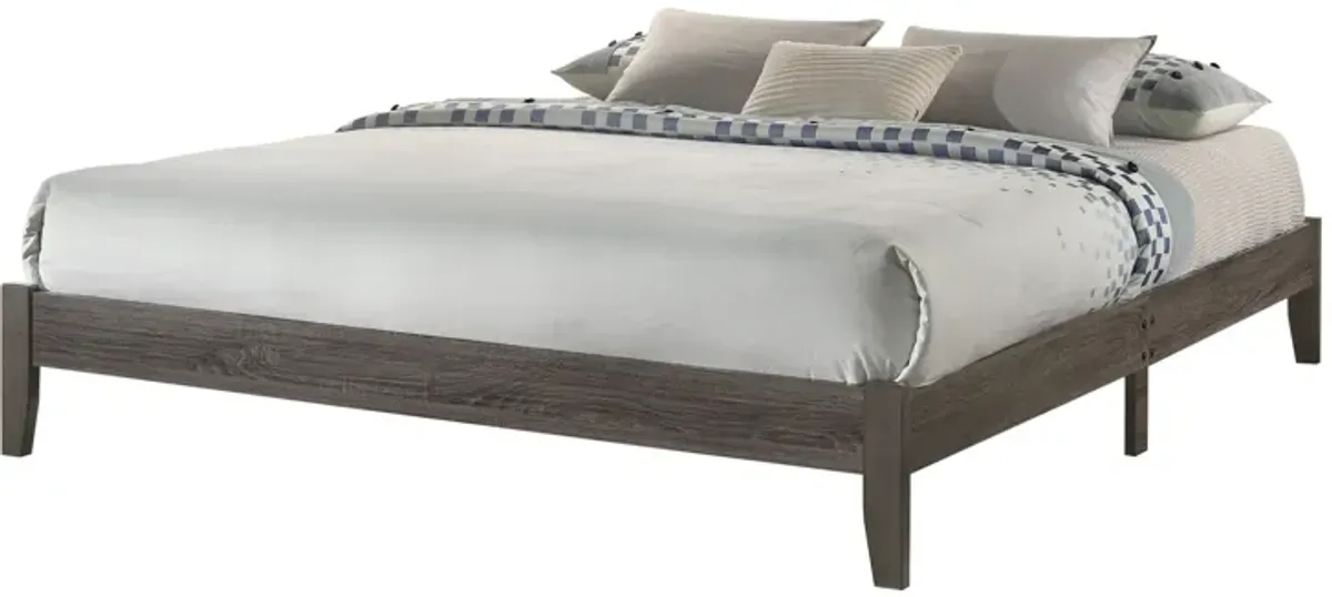 Skyler - California King Bed In One Box - Gray