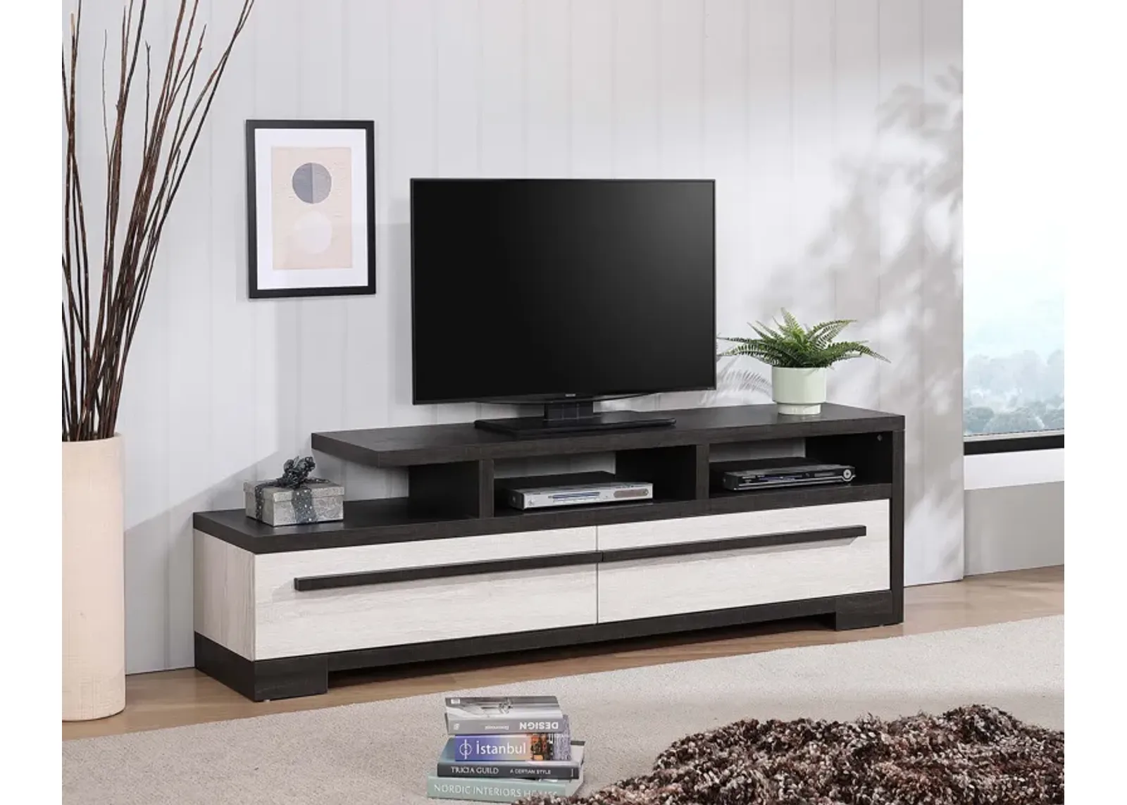 Remington - TV Stand - Black & White