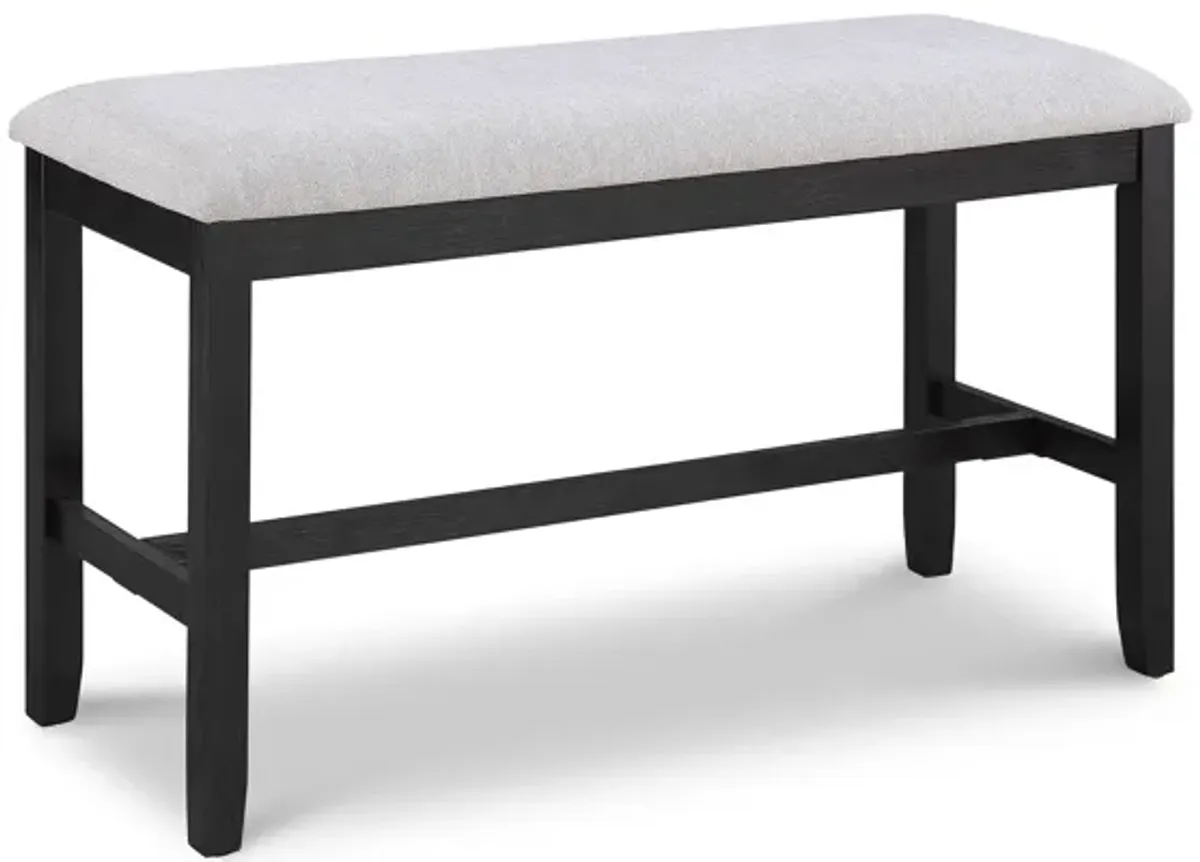 Delfin - Counter Height Bench - Light Gray