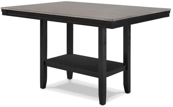 Delfin - Counter Height Table - Gray / Black
