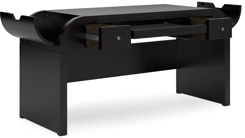 Rowanbeck - Black - Home Office Desk