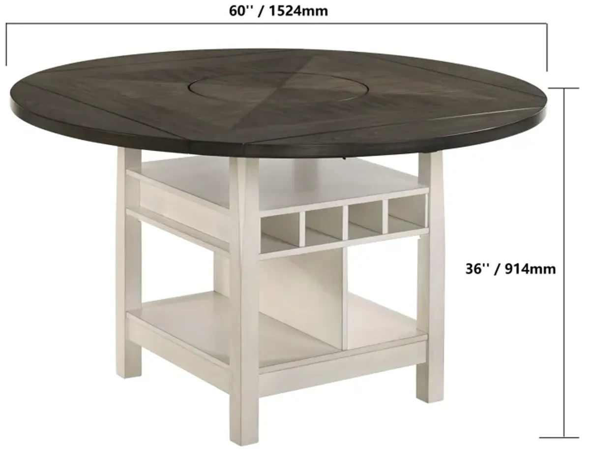 Conner - Counter Height Table Shelve - Gray