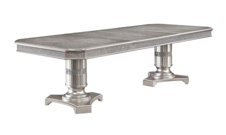 Klina - Dining Table Pedestal - Silver