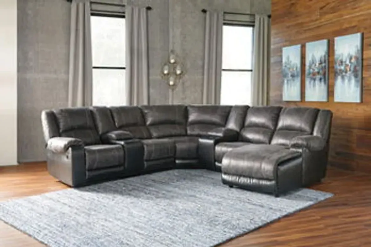 Nantahala - Slate - Console With Storage