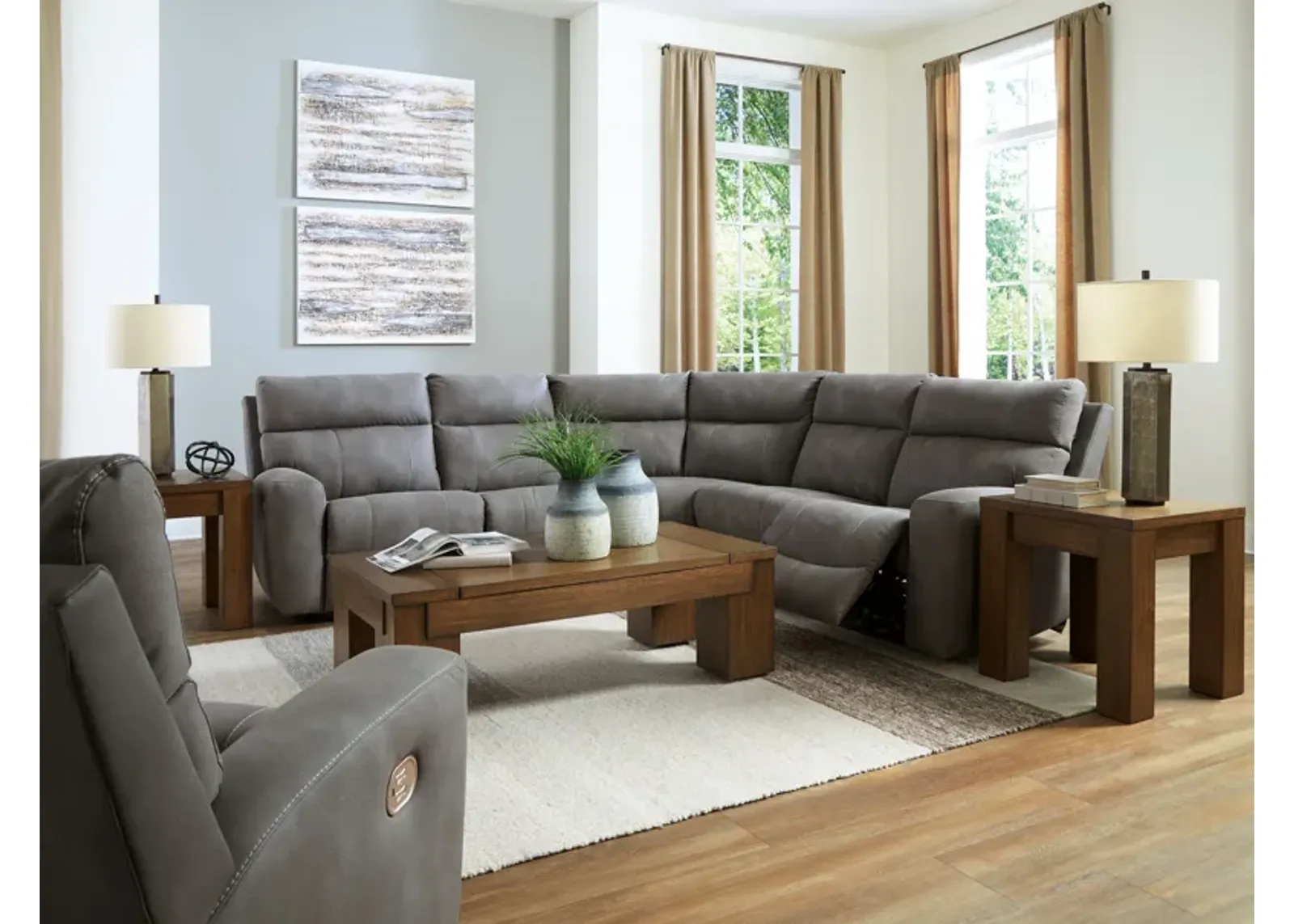 Next-gen Durapella - Power Reclinering Sectional Set