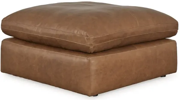Emilia - Caramel - 3 Pc. - 2-Piece Modular Sectional Loveseat, Ottoman