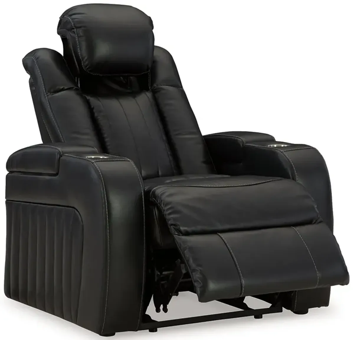 Caveman Den - Midnight - Power Recliner/ Adj Headrest