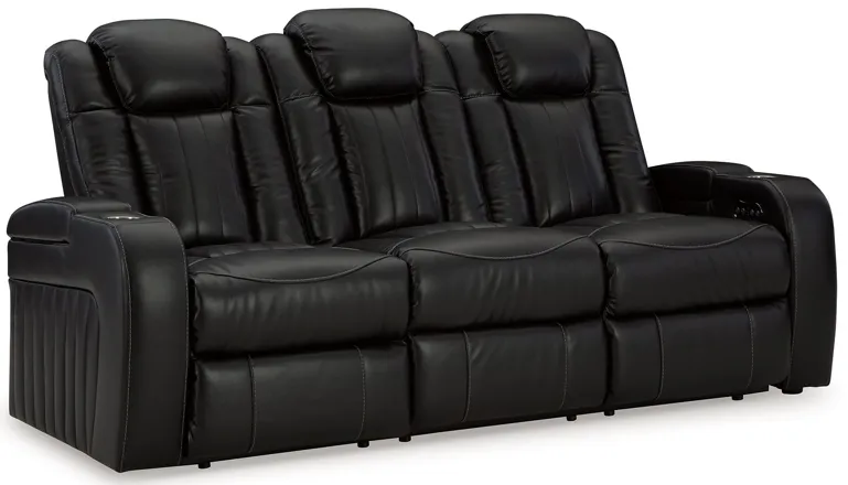 Caveman Den - Midnight - Power Reclining Sofa With Adj Headrest