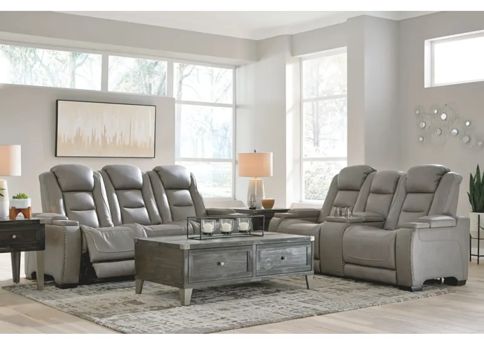 The Man-den - Reclining Living Room Set