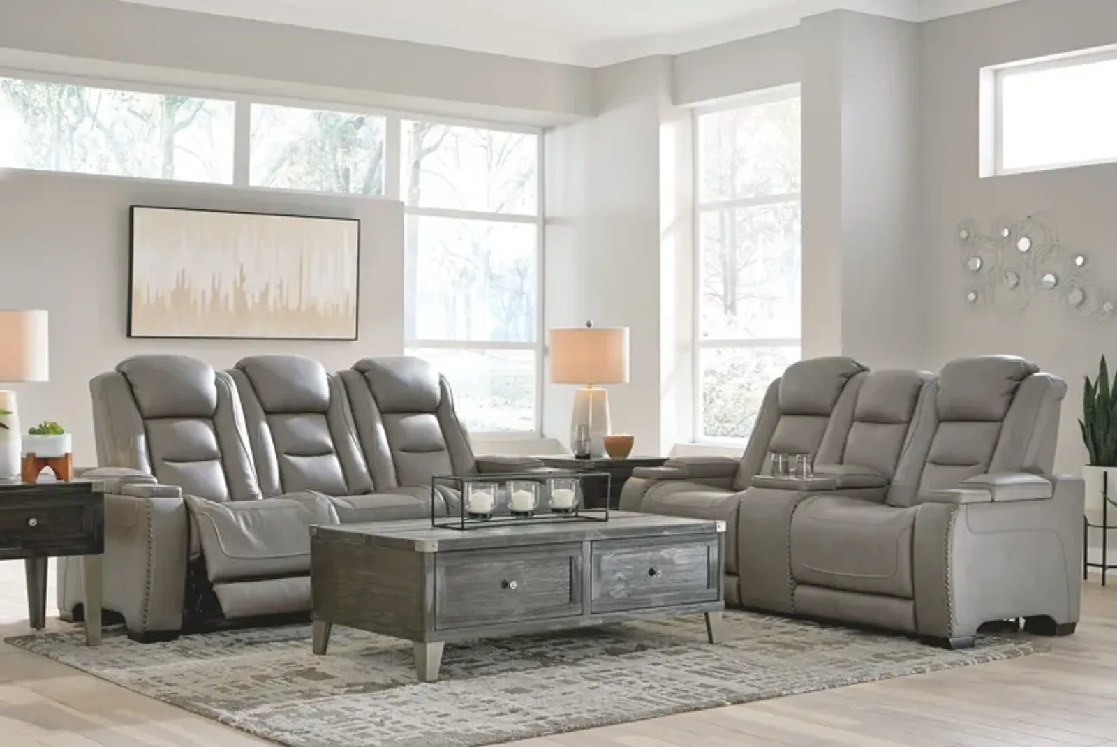 The Man-den - Reclining Living Room Set