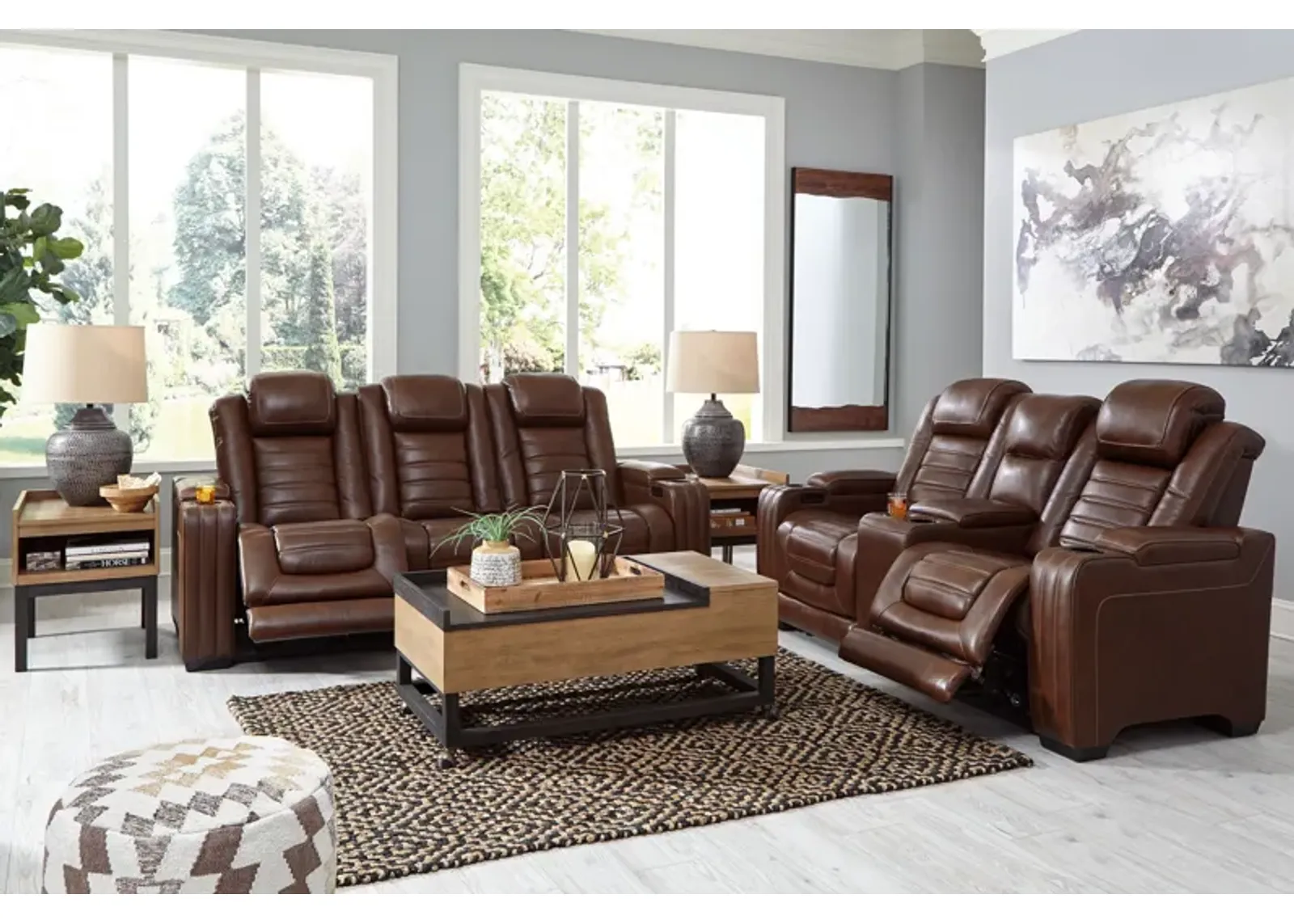 Backtrack - Chocolate - 2 Pc. - Power Reclining Sofa, Loveseat