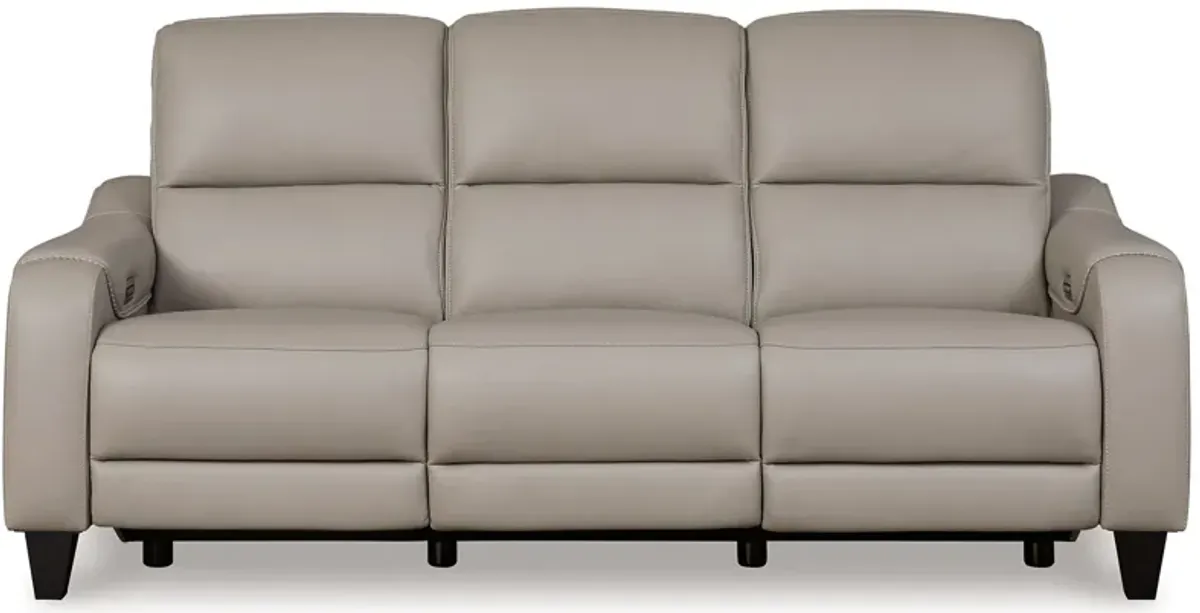 Mercomatic - Power Reclining Sofa With Adj Headrest