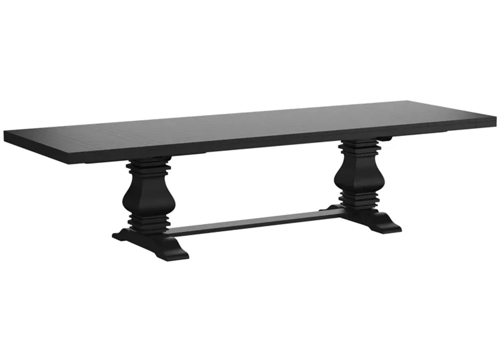 Florence - Extension Dining Table - Distressed Black